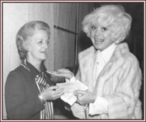 Mrs. George J. Nalley and Fashion Show Star, Carol Channing, 1969